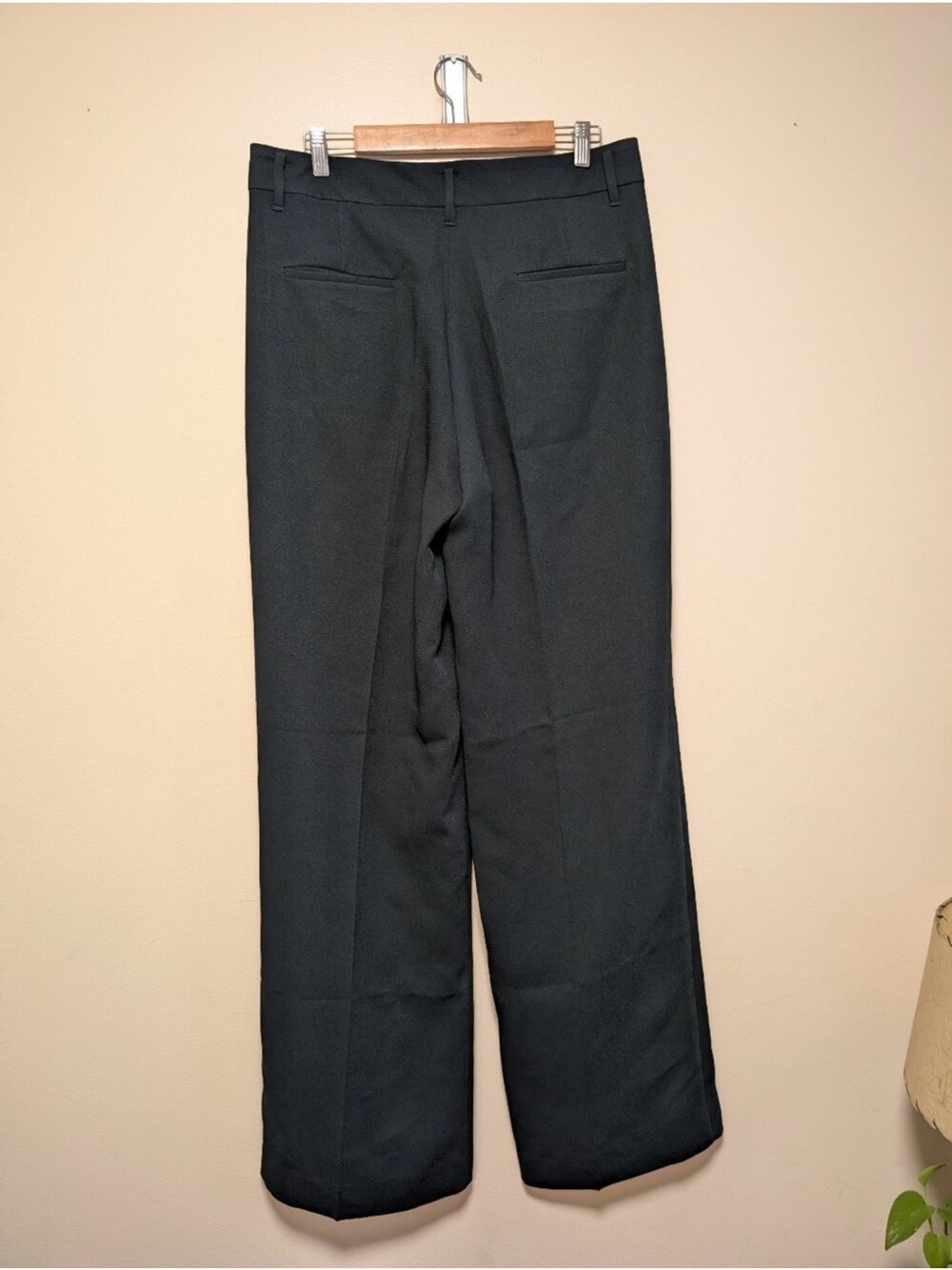 American Tall Women’s 16T Green Wide Leg Pleated Dress Pants Trousers NWT
